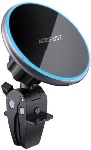 Фото: Кріплення для мобільного телефону Acefast D3 Magnetic Wireless Charging Car Holder Silver (6974316280446) № 2 | KTC