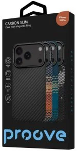 Фото: Чохол Proove for iPhone 16 Pro - Carbon Slim with Magnetic Ring Sunflare (PCCSIP16P058) № 3 | KTC