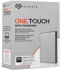 Зовнішній HDD Seagate One Touch with Password 2TB Silver (STKY2000401)