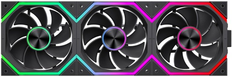 Кулер Gamemax FN12A-N2 Wireless Revers Black 3pcs (FN12A-N2 WL-R)