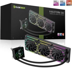 Фото: Система рідинного охолодження Gamemax Hailstorm 360 BK (HAILSTORM 360 BK) № 12 | KTC