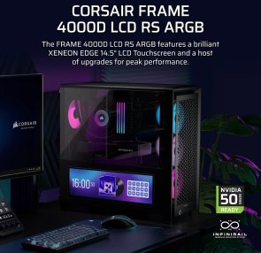 Корпус Corsair Frame 4000D LCD RS ARGB Black with window (CC-9011326-WW)