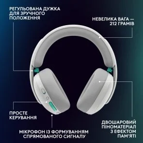 Фото: Навушники Logitech G325 Lightspeed White (981-001531) № 9 | KTC