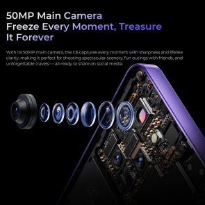 Смартфон Oukitel C6 5G 8/256GB Black (C6_5G_BK)