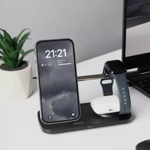 Бездротовий зарядний пристрій Proove Magnetic Field Pro 3in1 Qi2, Black