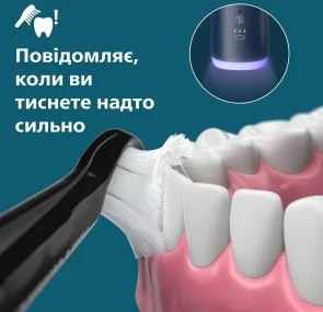 Фото: Електрична зубна щітка Philips Sonicare Series 6100 Navy Blue + Travel Case (HX7403/08) № 5 | KTC