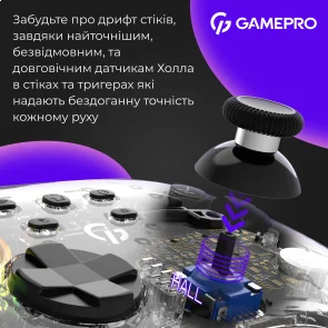 Фото: Геймпад GamePro GPX13T Transparent № 4 | KTC