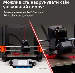 Фото: Клавіатура HyperX Origins 2 1800 HX Red ENG/UKR USB Black (B4QS4AA) № 19 | KTC