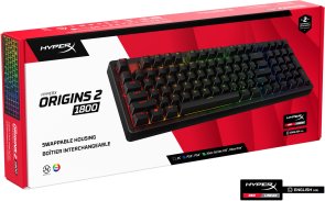 Клавіатура HyperX Origins 2 1800 HX Red ENG/UKR USB Black (B4QS4AA)