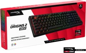 Фото: Клавіатура HyperX Origins 2 1800 HX Red ENG/UKR USB Black (B4QS4AA) № 7 | KTC