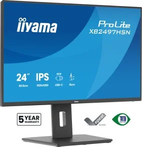 Фото: Монітор iiyama ProLite XB2497HSN-B1 Black - 23.8" IPS / 1920×1080 / 100 Гц / Adaptive Sync / Pivot / HAS № 4 | KTC