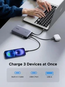 Фото: Батарея універсальна UGREEN PB551 20000mAh 145W Space Grey (55992B) № 4 | KTC