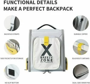 Фото: Переноска PETKIT X ZONE Grey (P7703 GREY) № 10 | KTC