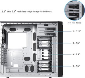 Корпус Chieftec UNI BW-01B-OP Black