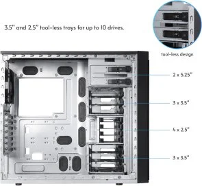 Фото: Корпус Chieftec UNI BW-01B-OP Black № 15 | KTC
