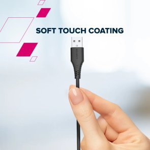 Кабель Canyon OnWire 18TP 18W AM / Type-C 2m Black (CNS-AC18SC20B)