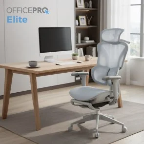 Фото: Крісло OfficePro Elite OC950GLB Gray/Light Blue № 10 | KTC