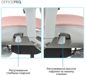 Фото: Крісло OfficePro Elite OC950GLP Gray/Light Pink № 18 | KTC