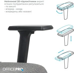 Фото: Крісло OfficePro Fusion OC577G Gray № 13 | KTC