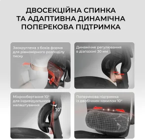 Фото: Крісло SIHOO M59AS Mesh Black (M59AS-M302) № 10 | KTC