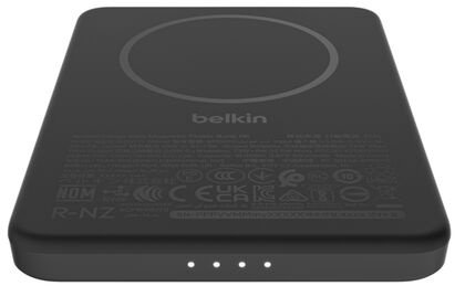 Батарея універсальна Belkin BoostCharge Slim Magnetic 5000mAh 15W Black (BPD010HQBK)