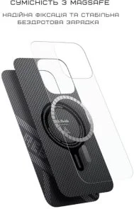 Фото: Чохол Pitaka for Apple iPhone 16 Pro Max - Tactile Woven Re-TROS Rebuilding (KI1601RTRP) № 8 | KTC