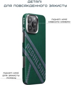 Чохол Pitaka for Apple iPhone 16 Pro - Tactile Woven Re-TROS Refining (KI1602RTR)