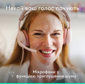 Гарнітура Logitech Zone Wired 2 Rose (981-001620)