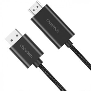  Кабель Choetech XDH01 DP / HDMI 2m Black (XDH01-BK)