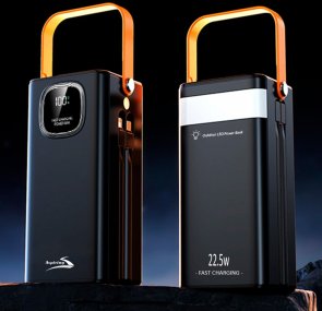 Батарея універсальна Aspiring Light 60 60000mAh 22.5W Black (VTR-PB-L60)