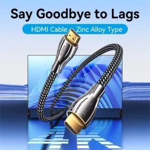 Фото: Кабель Vention Zinc Alloy Type 4K v2.0 HDMI / HDMI 8m Black (ALMBK) № 11 | KTC