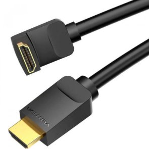 Кабель Vention PVC 90 v2.0 HDMI / HDMI 1m Black (AARBF)