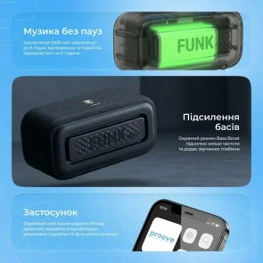 Фото: Портативна колонка Proove Funk 40W APP Black (PSFN4001AP01) № 12 | KTC