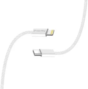 Фото: Кабель ColorWay CBPDCL068 Type-C / Lightning 3A 27W 2m Grey (CW-CBPDCL068-GR) № 7 | KTC