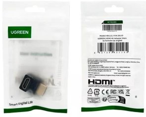 Перехідник UGREEN 4K Up-angled HDMI / HDMI Black (UGR-20110)