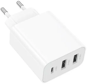 Фото: Зарядний пристрій BOROFONE BA105A Stellar 15W White with AM/Lightning (6941991125287) № 5 | KTC