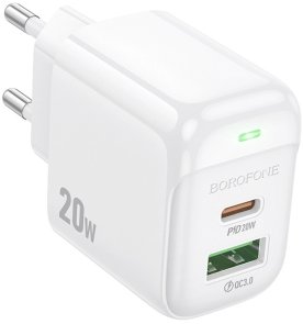Зарядний пристрій BOROFONE BAS44A Potential PD QC3.0 20W White (6941991113840)