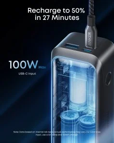 Фото: Батарея універсальна Anker Prime 20000mAh 220W Black (A110BH11) № 4 | KTC