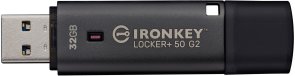 Флешка USB Kingston IronKey Locker Plus 50 G2 32Gb (IKLP50G2/32GB)