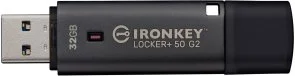 Фото: Флешка USB Kingston IronKey Locker Plus 50 G2 32GB Black (IKLP50G2/32GB) № 3 | KTC