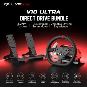 Фото: Кермо PXN V10 Ultra Bundle for PS4/XBOX/Xbox Series X/S/PC (PXN-V10 Ultra EU) № 13 | KTC