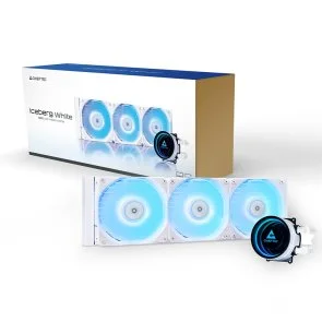 Фото: Система рідинного охолодження Chieftec Iceberg 360 ARGB White (CLC-360-RGB-W) № 8 | KTC