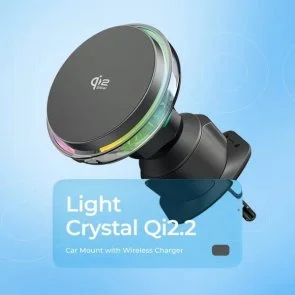 Фото: Кріплення для мобільного телефону Proove Light Crystal QI2 25W Gray (WHLC25002003) № 7 | KTC