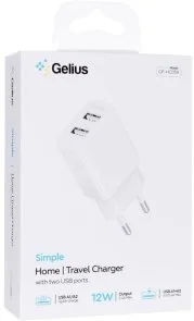 Фото: Зарядний пристрій Gelius Simple GP-HC059 2.4A White № 3 | KTC