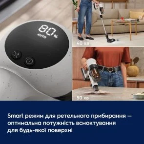 Фото: Ручний бездротовий пилосос Electrolux 700 Cordless cleaner EP72UB21SW White (910008086) № 12 | KTC