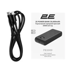 Фото: Батарея універсальна 2E PB3009 30000mAh 65W Black (2E-PB3009-BLACK) № 5 | KTC