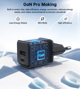 Зарядний пристрій Choetech PD5012 30W Black (PD5012-EU-BK)