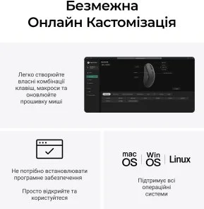 Фото: Миша Keychron M3 PixArt PAW3950 Black (M3-A23) № 9 | KTC