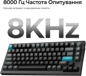 Фото: Клавіатура Keychron Q1 Ultra Keychron Red Switch RGB Black (Q1U-M1-UA) № 10 | KTC