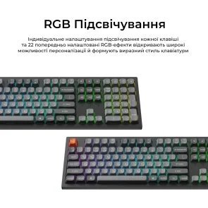 Фото: Клавіатура Keychron K10 Max Keychron Super Banana Switch RGB Black (K10M-H4-UA) № 13 | KTC